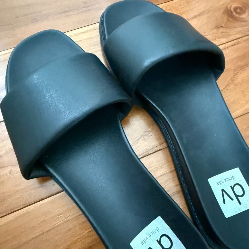 NEW WITHOUT BOX Women DV by Dolce Vita Charlese Slide Sandals in Black Size 8.5 - Picture 6 of 7